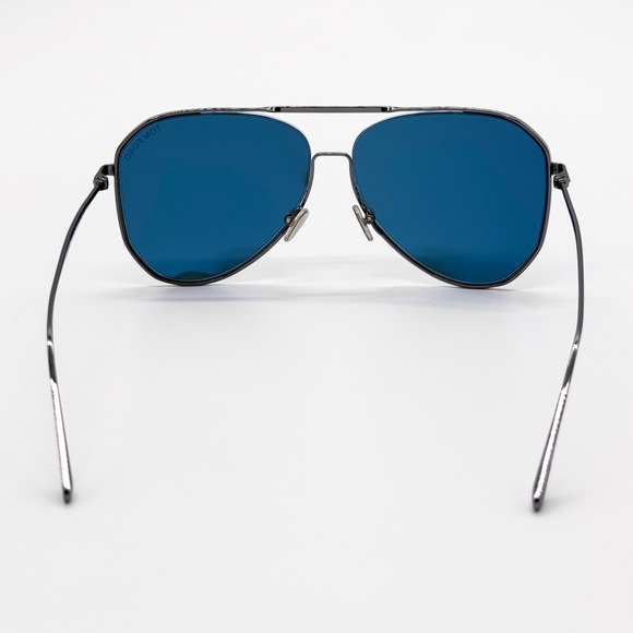 NEW TOM FORD CHARLES-02 TF853 12V UNISEX AVIATOR SUNGLASSES FT0853/S 12V SILVER - Picture 6 of 9